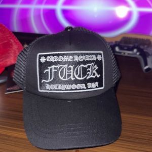 Chrome Hearts FUCK Hollywood Trucker Hat